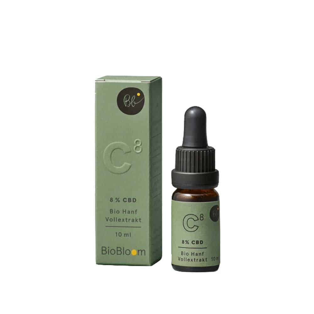 Acquista l'olio di CBD BioBloom 8% online.