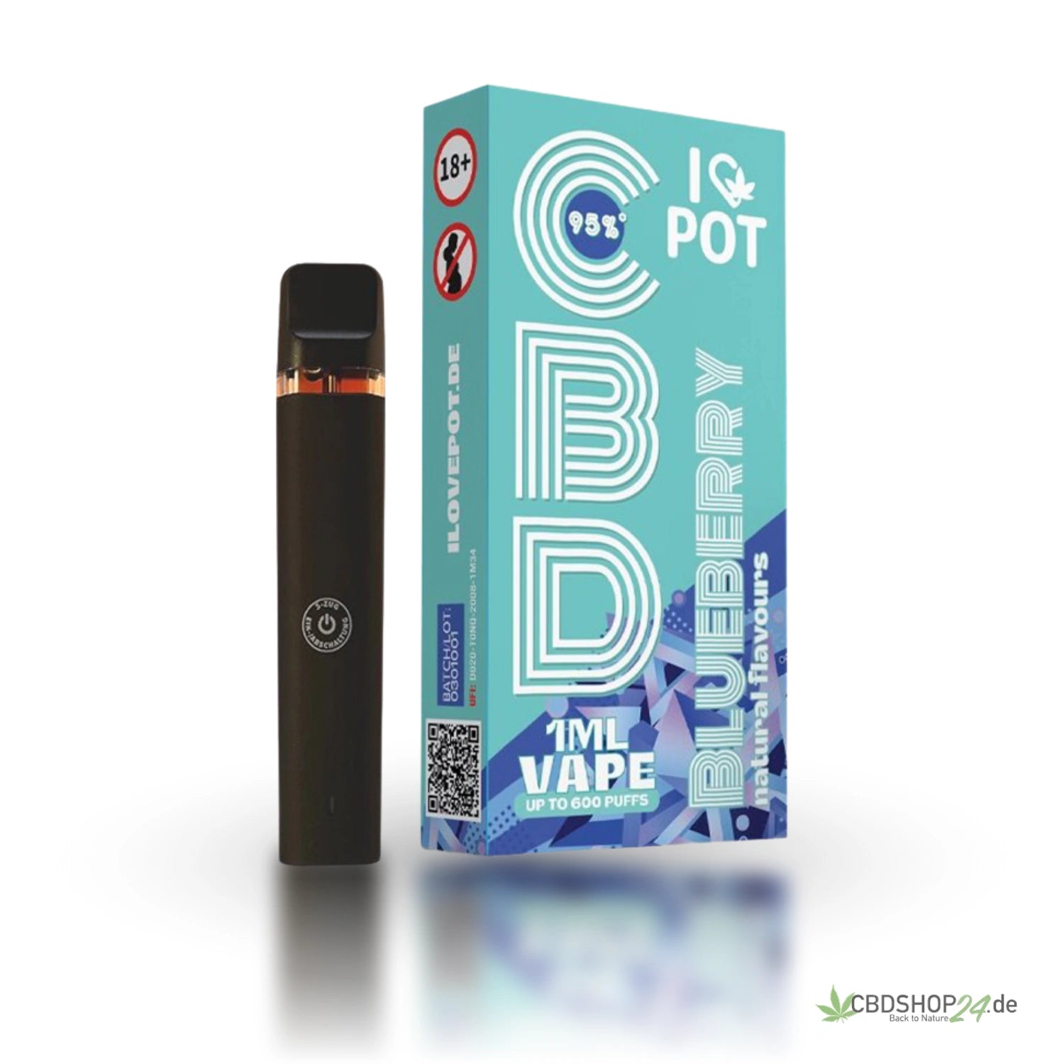 Köp CBD Vape 95% - Blåbär Online