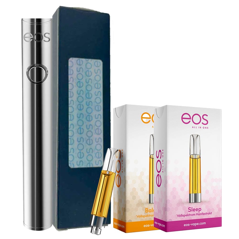 Köp Eos Starter Set: Vape Pen + 1 CBD Extraktpatron online