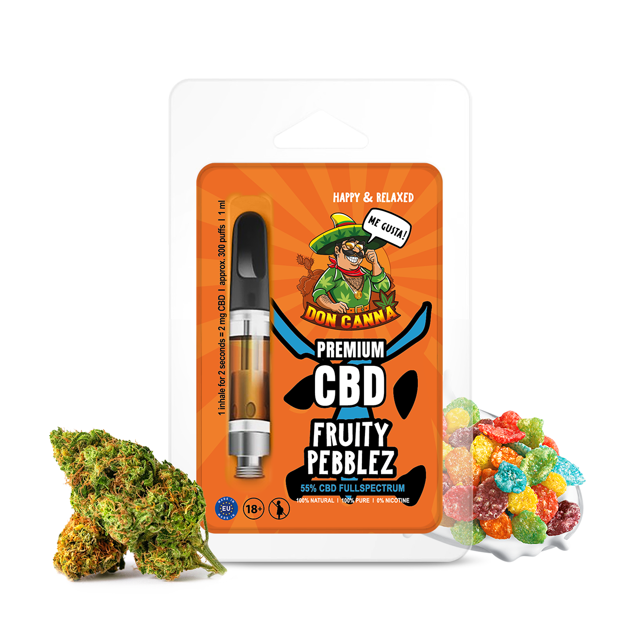 Köp Hanfosan Premium CBD Liquid Fruity Pepplez - 1 ml online