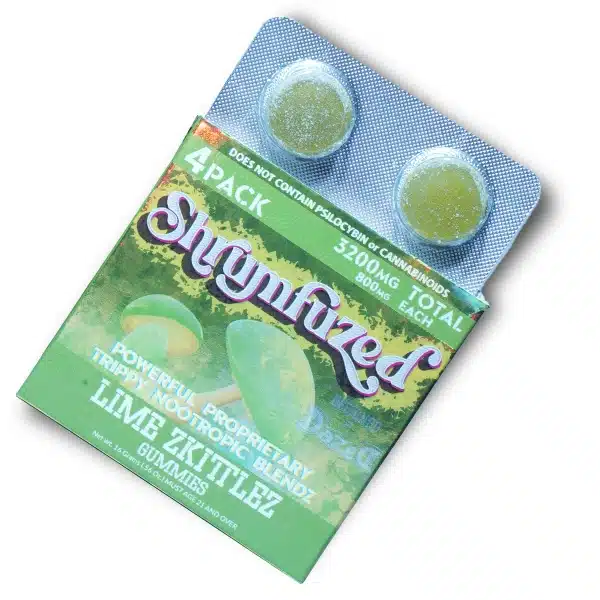 Köp Shrumfuzed Nootropic Mushroom Gummies Lime Zkittlez