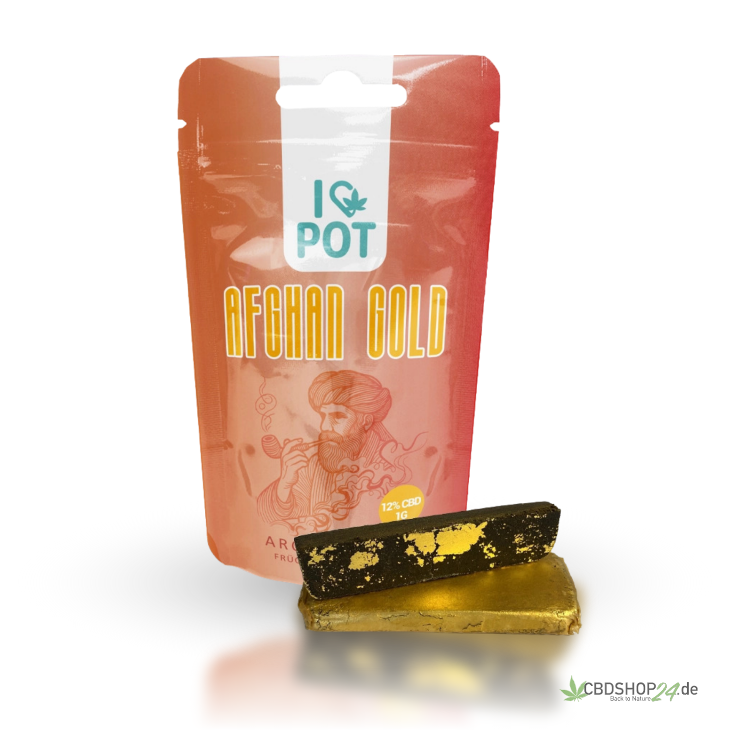 ILovePot CBD Hasch 12% - Afghan Gold In vendita
